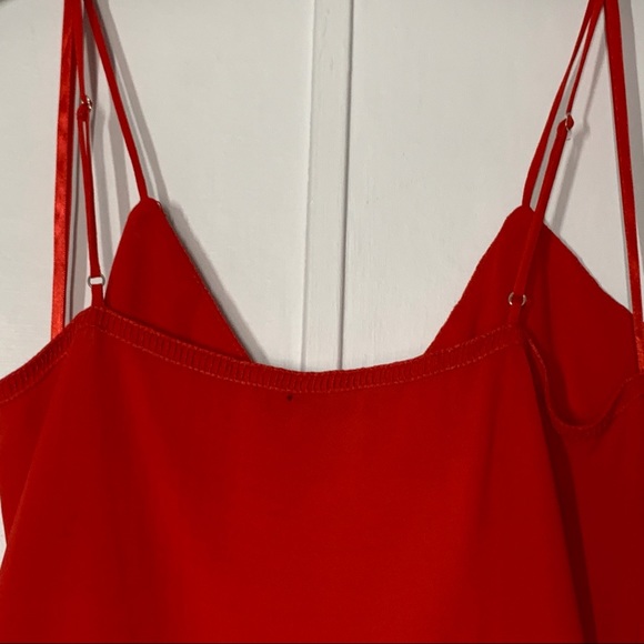 Naked Zebra Surplice Tank Top in Red - Picture 5 of 8